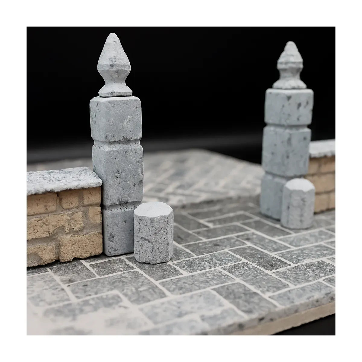 accessori per costruzioni scenografiche in stile classico per presepi artigianali