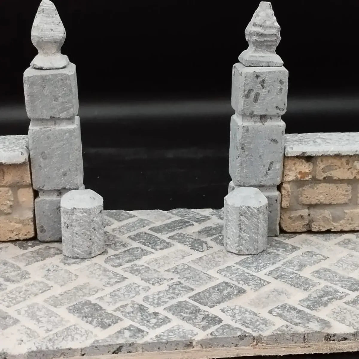 elementi architettonici in miniatura per ambientazioni presepiali eleganti