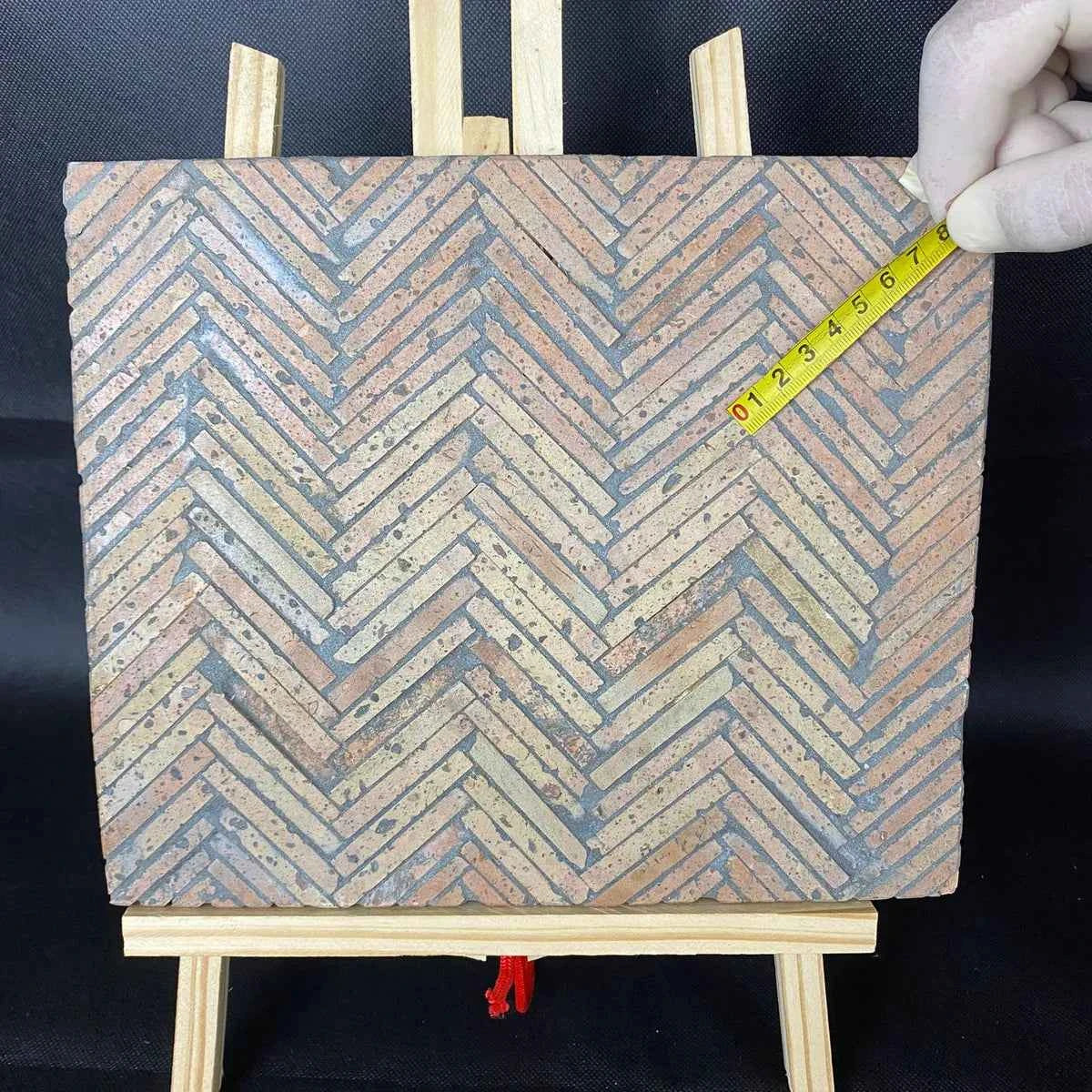 Mattoncini in Cotto Antico Artigianali su tavola