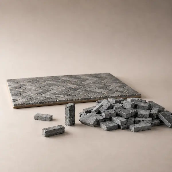 Basolato in pietra lavica 2×1 cm incluso nel Kit Vicolo Napoletano