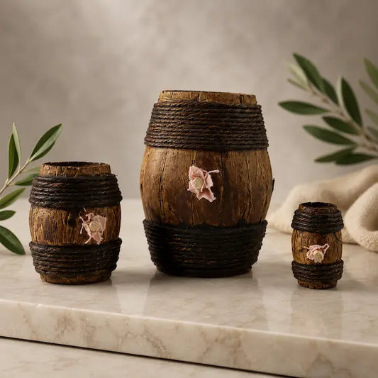 Botti in legno per presepi e diorami