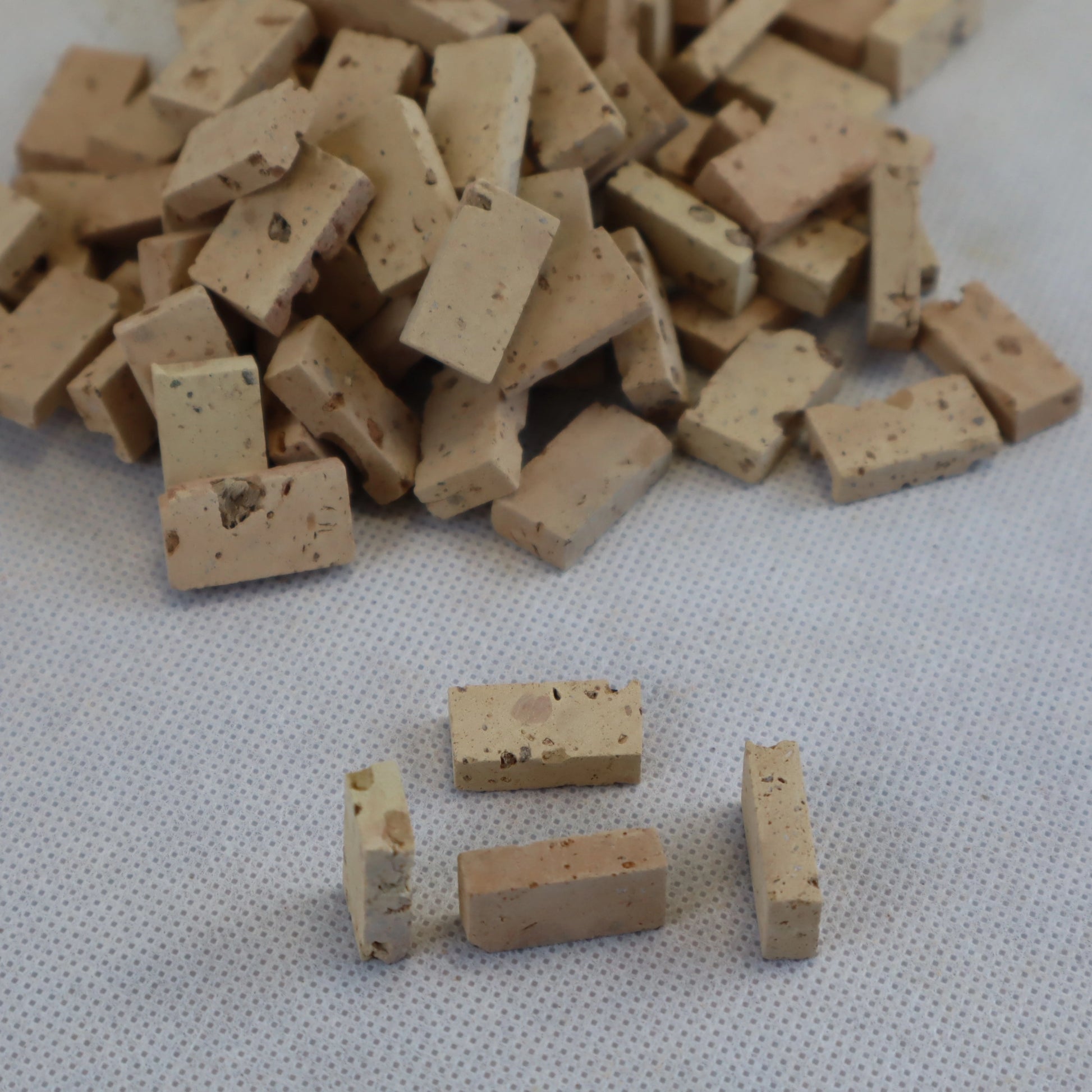Blocchetti di cotto antico 2x1 cm sp. 8 mm per presepi