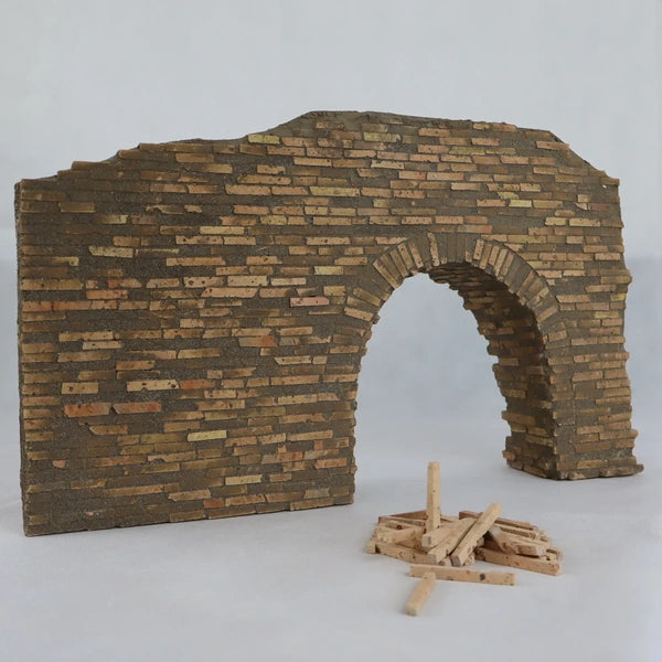 Dettaglio mattoncini in cotto antico in miniatura