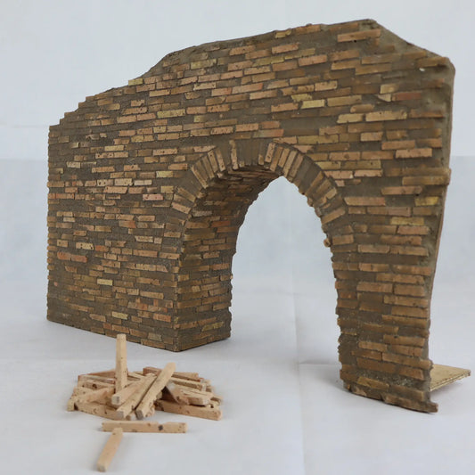 Mattoncini rettangolari in cotto antico per presepi. Ideali per muri, archi e costruzioni realistiche in miniatura.