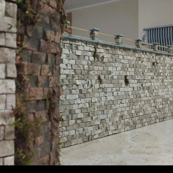 Muro realizzato con la pietra lavica a spacco